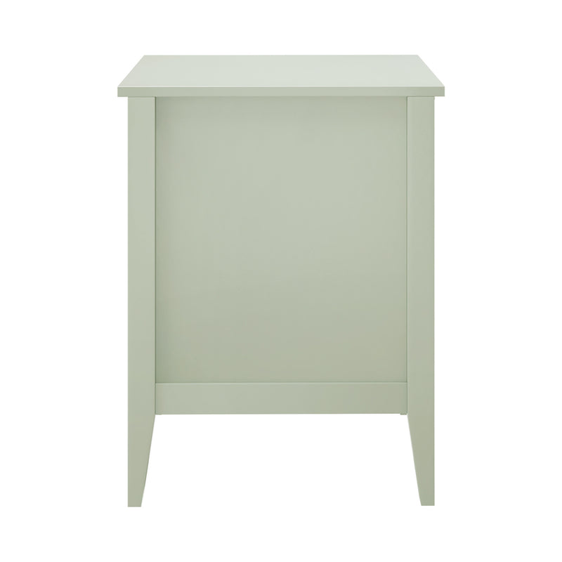Oikiture Bedside Tables Set of 2 Side End Nightstand Green