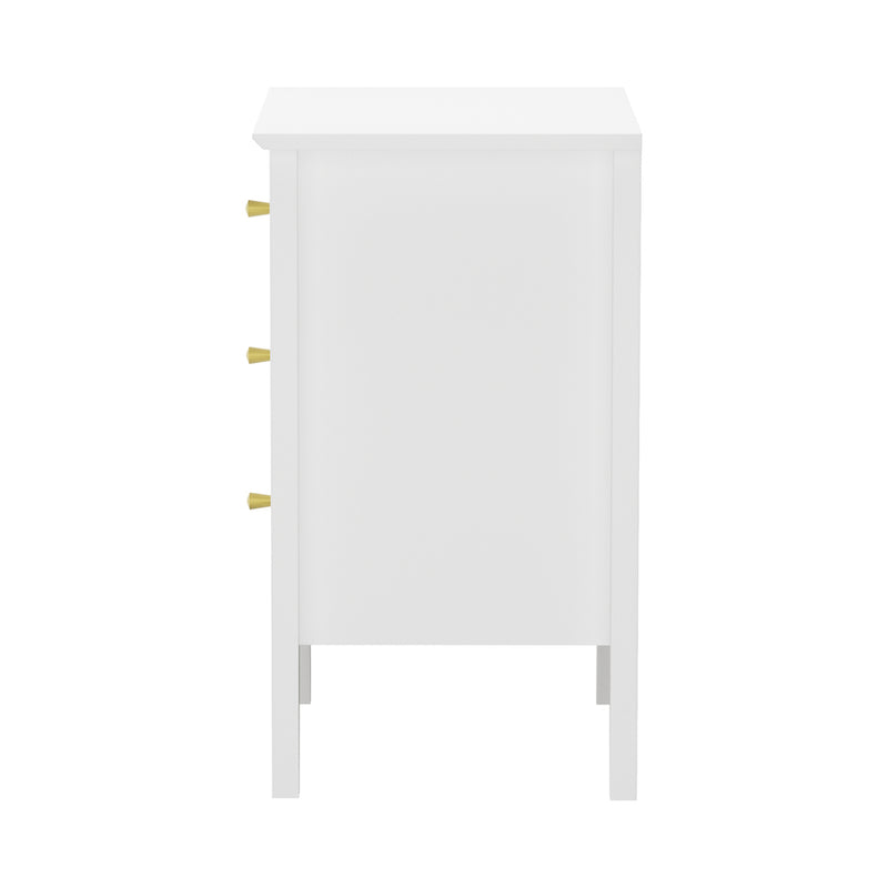 Oikiture Bedside Tables Set of 2 Side End Nightstand White