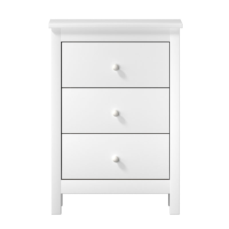 Oikiture Bedside Tables Set of 2 Nightstands White