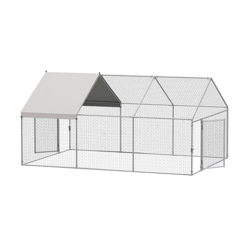 Alopet 3x2x1.5M Chicken Coop with Cover Poultry Cage Pet Hutch