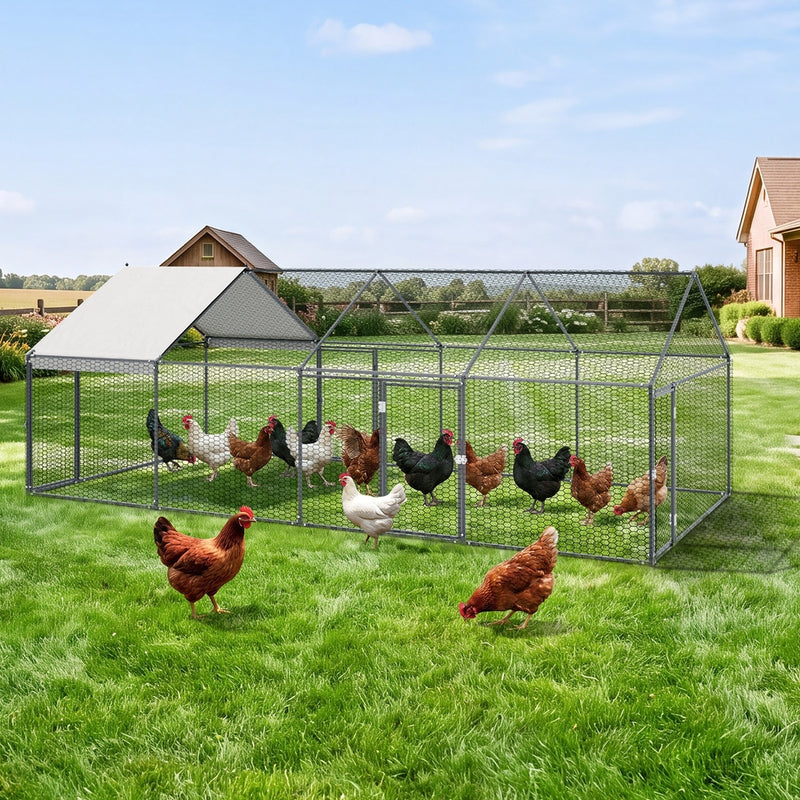 Alopet 4x2x1.5M Chicken Coop with Cover Poultry Cage Pet Hutch