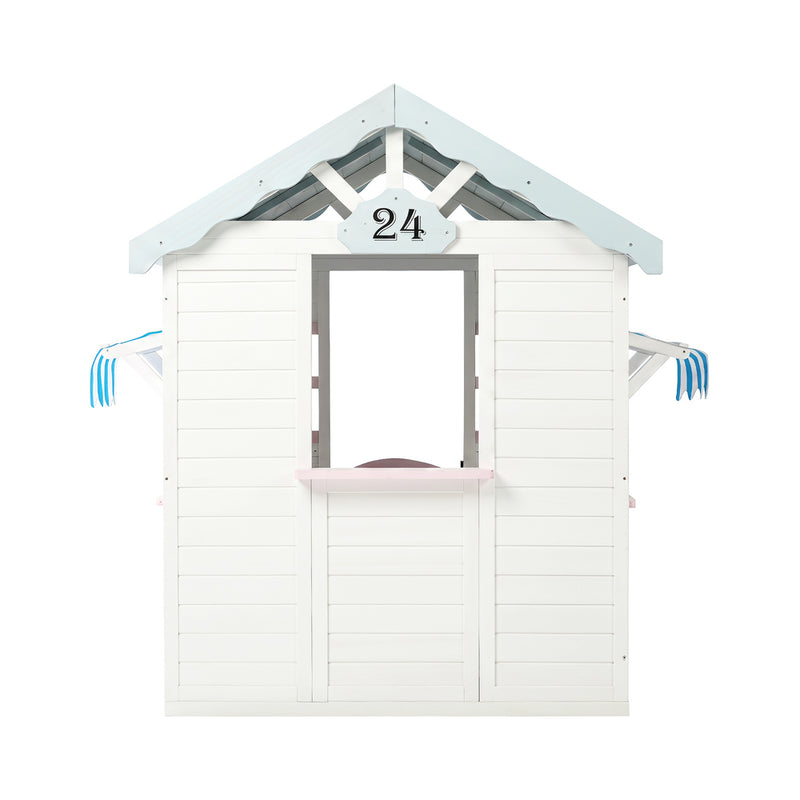 Mazam Kids Wooden Cubby House Outdoor Playhouse Backyard Play