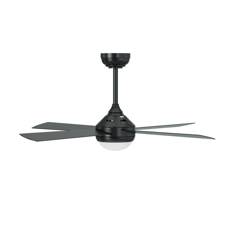 Vevare 52'' AC Ceiling Fan with Light Remote Control 4 Blades Black
