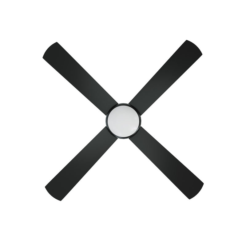 Vevare 52'' AC Ceiling Fan with Light Remote Control 4 Blades Black