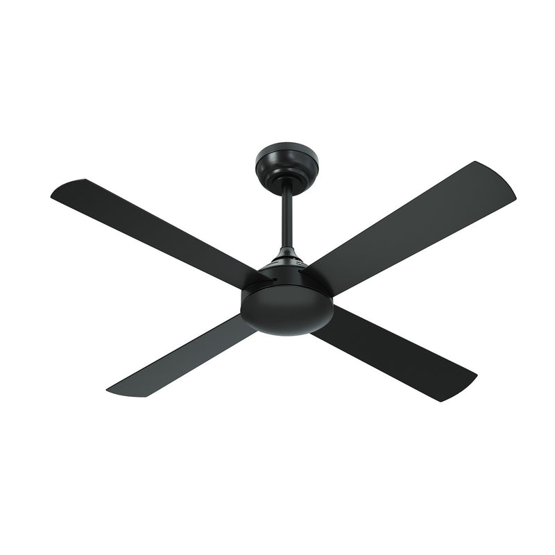 Vevare 52'' Ceiling Fan AC Remote Control Timer 4 Blades Black