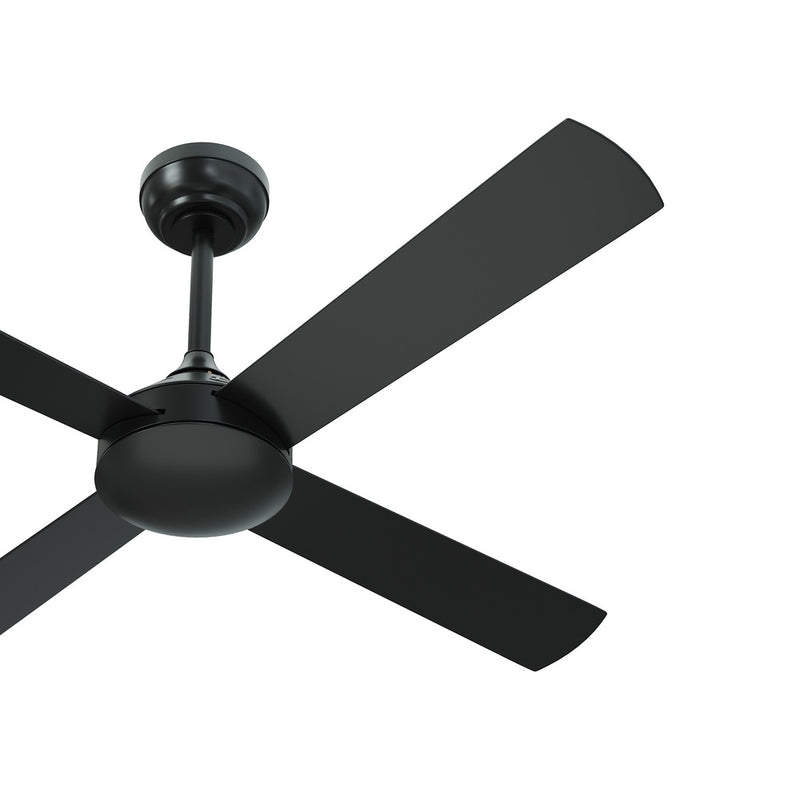 Vevare 52'' Ceiling Fan AC Remote Control Timer 4 Blades Black