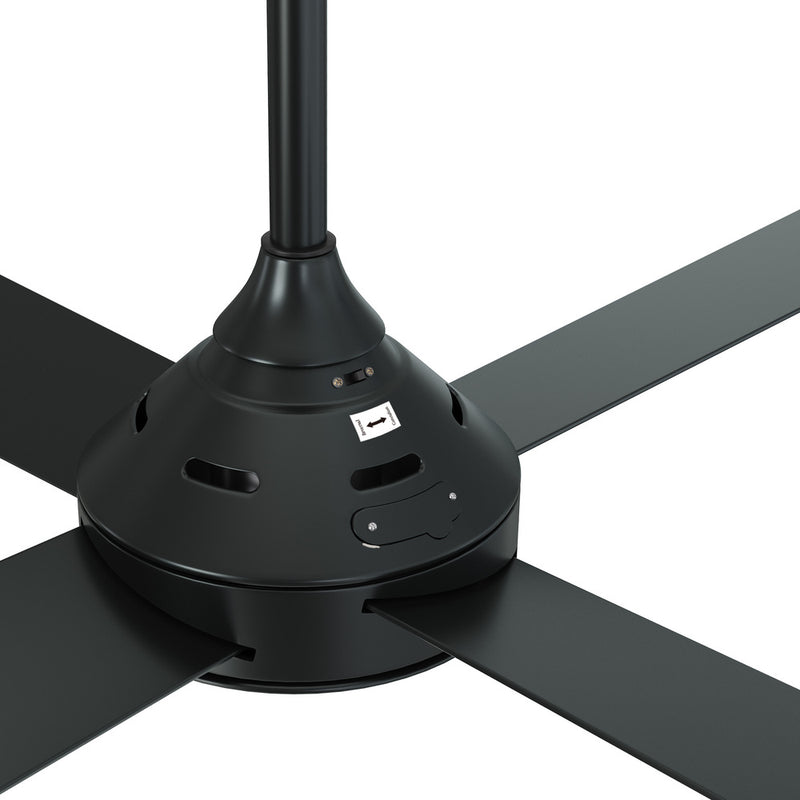 Vevare 52'' Ceiling Fan AC Remote Control Timer 4 Blades Black