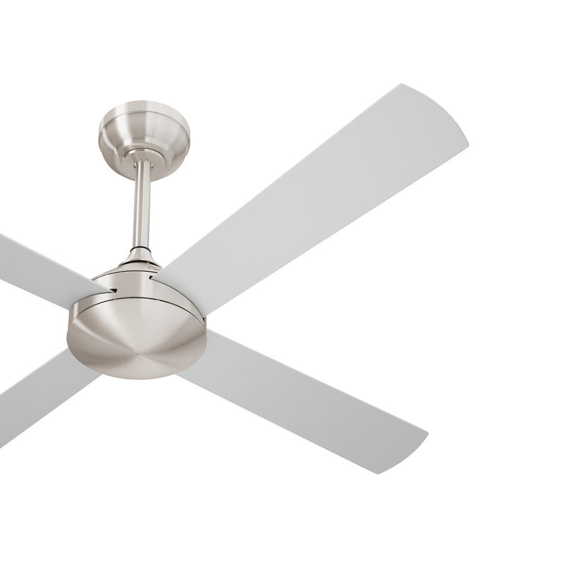 Vevare 52'' Ceiling Fan AC Remote Control Timer 4 Blades Silver
