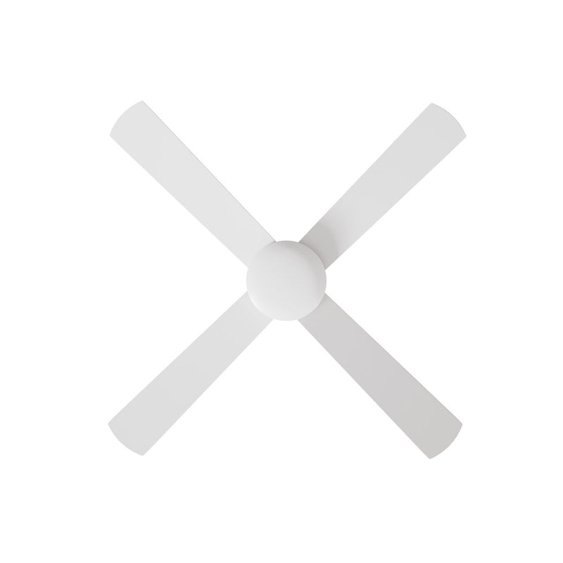 Vevare 52'' Ceiling Fan AC Remote Control Timer 4 Blades White