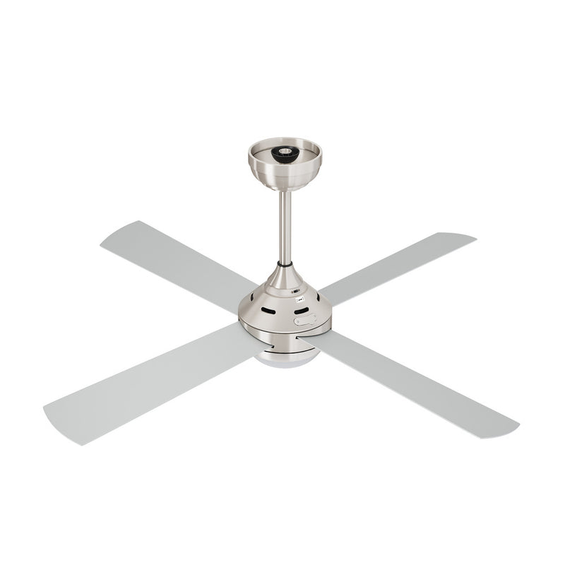 Vevare 52'' AC Ceiling Fan with Light Remote Control 4 Blades Silver