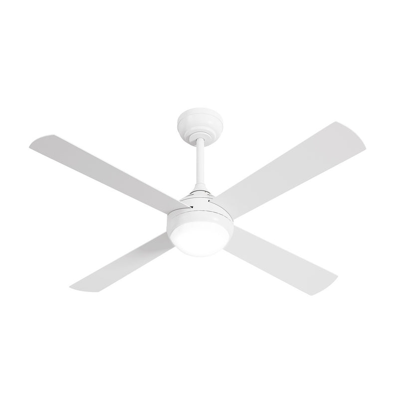 Vevare 52'' AC Ceiling Fan with Light Remote Control 4 Blades White