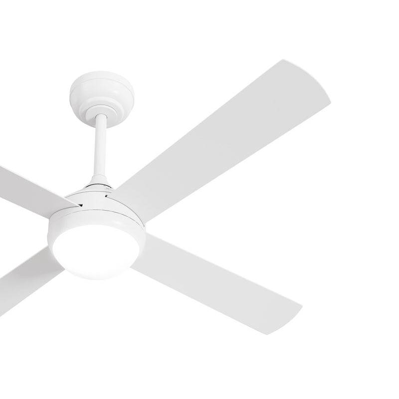 Vevare 52'' AC Ceiling Fan with Light Remote Control 4 Blades White