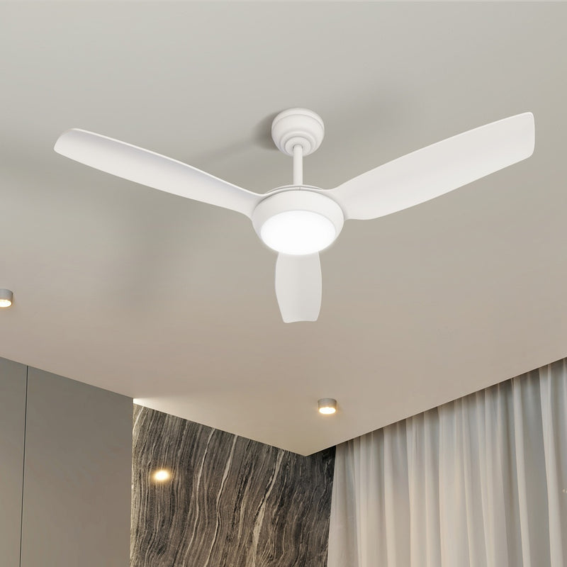Vevare 52" Ceiling Fan with Light DC Remote Control 5 Speed White