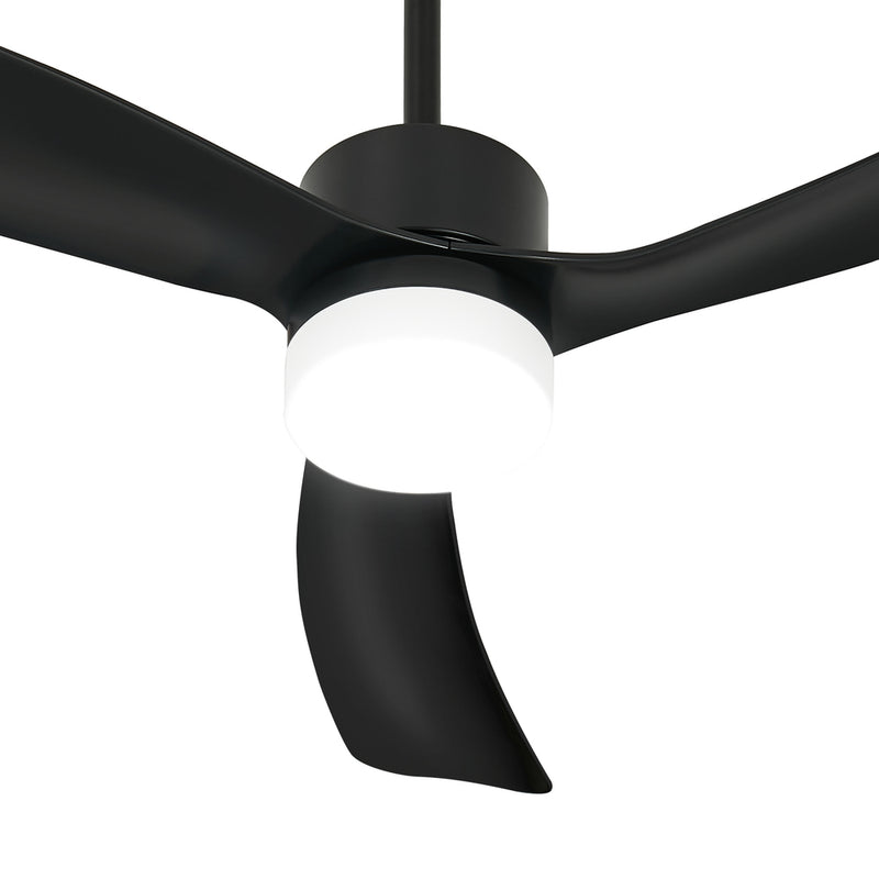 Vevare 52" Ceiling Fan LED Light 5 Speed Fans Remote Control Black
