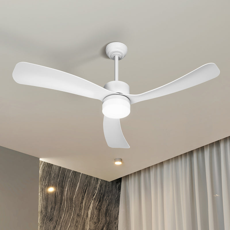 Vevare 52" Ceiling Fan LED Light 5 Speed Fans Remote Control White