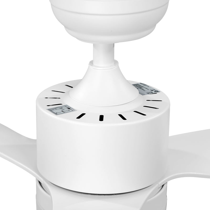 Vevare 52" Ceiling Fan LED Light 5 Speed Fans Remote Control White