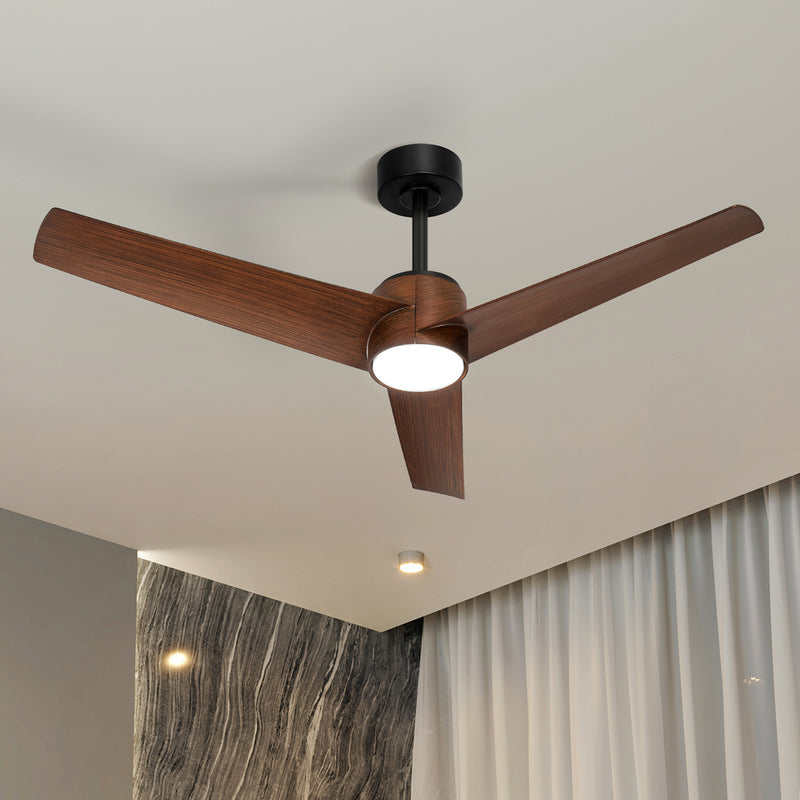 Vevare 52" Ceiling Fan With Light DC Motor Remote Control Walnut