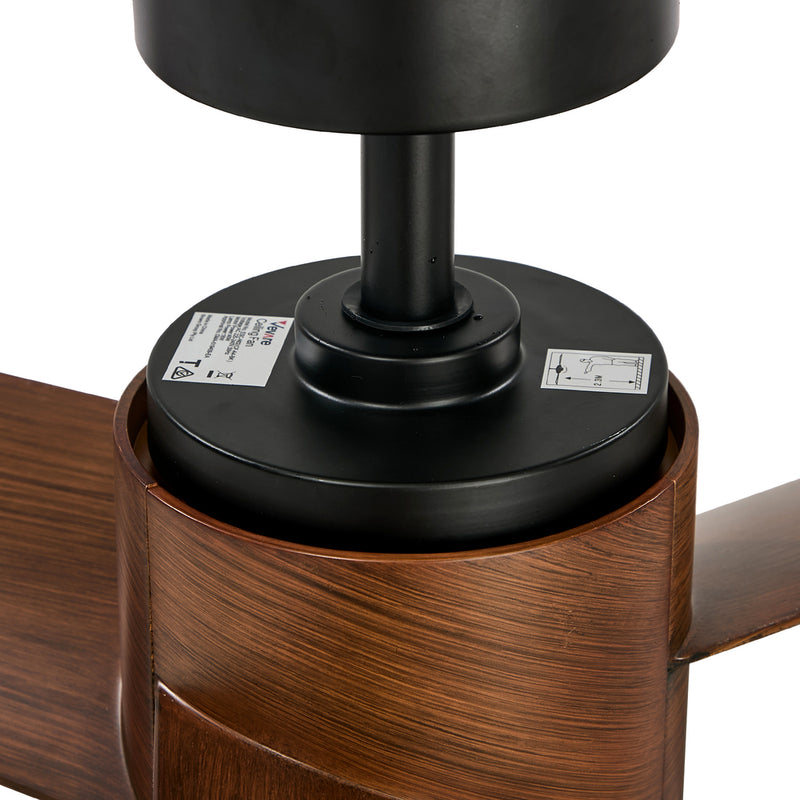 Vevare 52" Ceiling Fan With Light DC Motor Remote Control Walnut