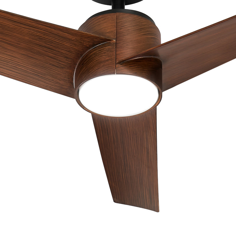 Vevare 52" Ceiling Fan With Light DC Motor Remote Control Walnut