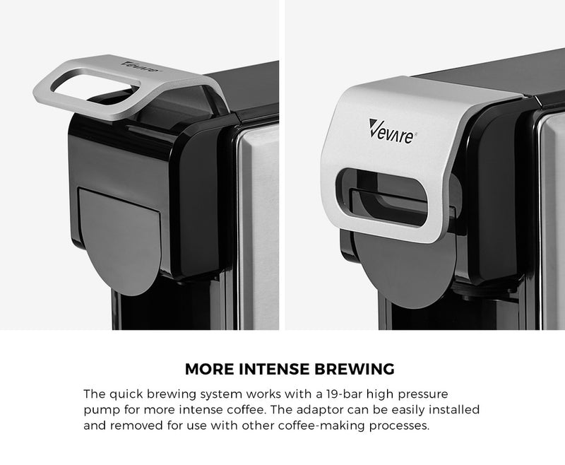 Vevare 5 in 1 Capsule Coffee Machine 19Bar Nespresso Pod K-Cup Maker