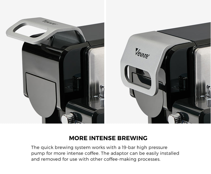 Vevare 5in1 Capsule Coffee Machine Milk Frother Nespresso Pod Maker
