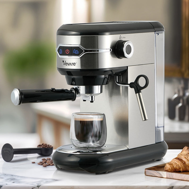 Vevare Coffee Machine Latter Cappuccino Maker 19 Bar Milk Frother