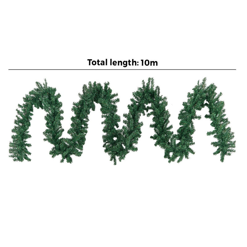 Tinseltown 10M LED Pre Lit Christmas Garland Decor Green