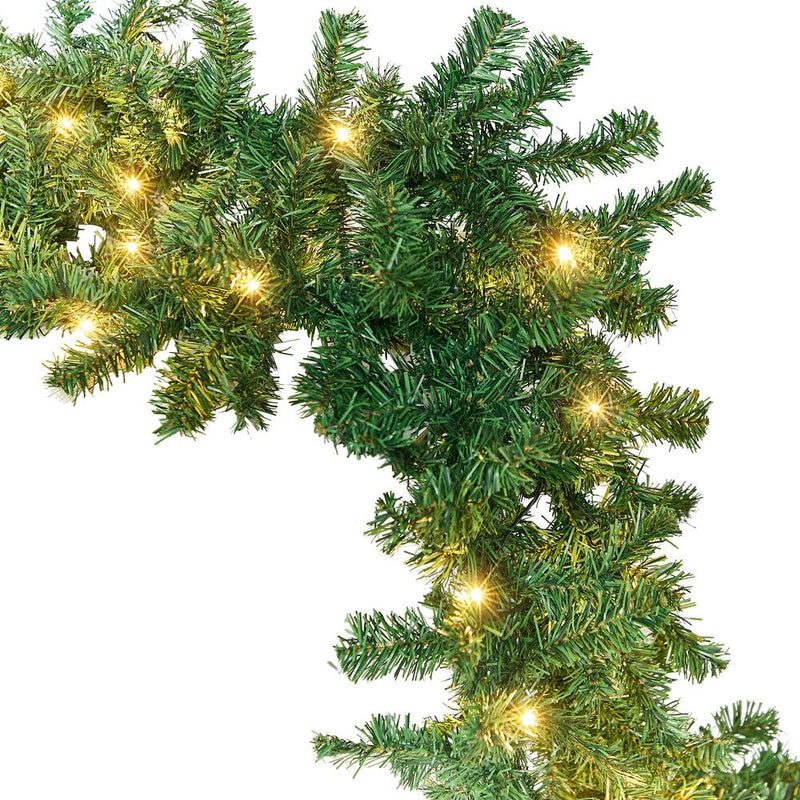 Tinseltown 10M LED Pre Lit Christmas Garland Decor Green