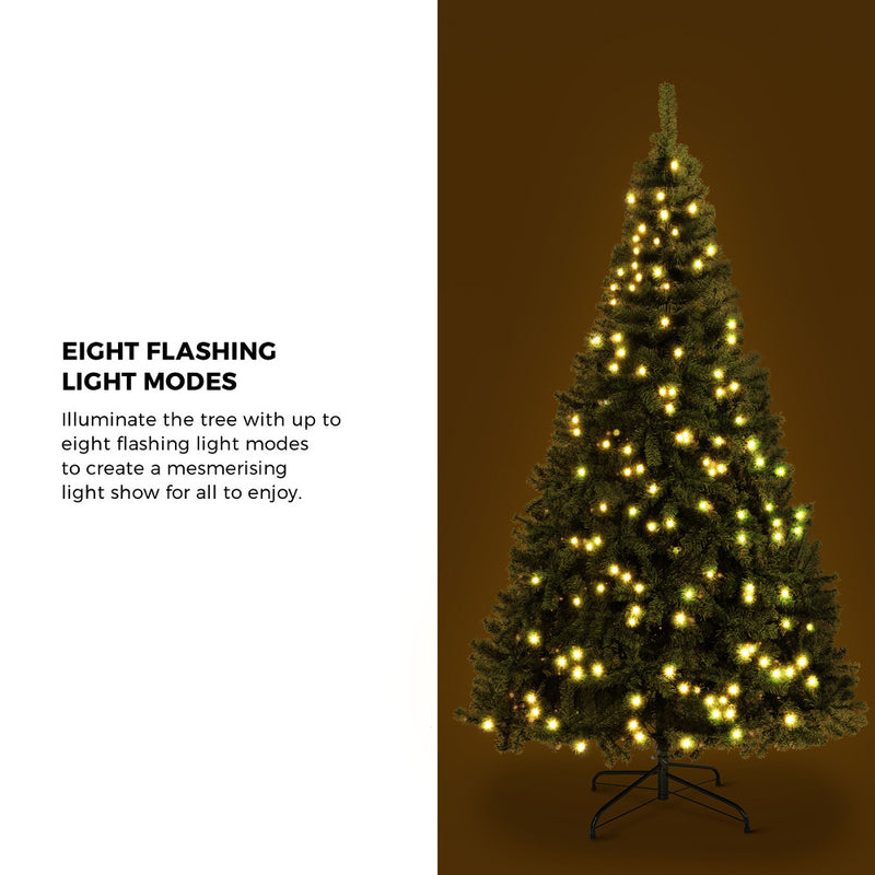 Tinseltown LED Christmas Tree 2.4M 8FT Green 1450 Tips