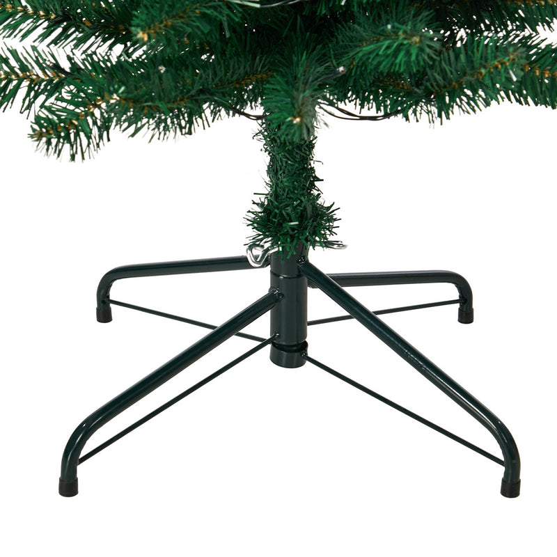 Tinseltown Slim LED Christmas Tree 6FT 1.8M Warm Lights Green 300 Tips