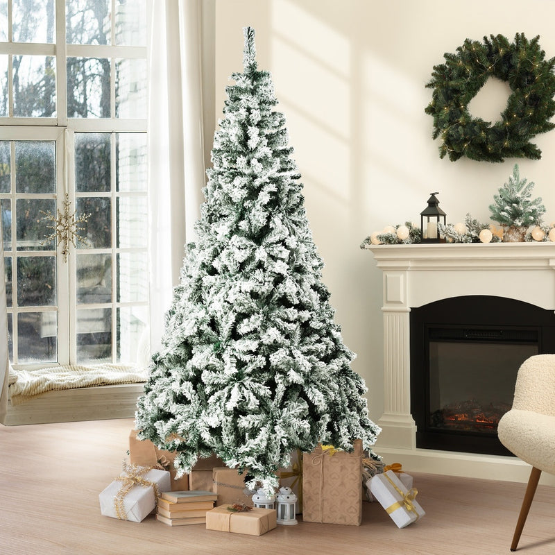 Christmas Tree 2.1M 7FT Snow Flocked Green