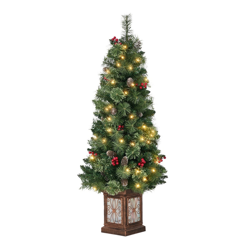Tinseltown LED Christmas Tree Home Battery Powered 120cm Green