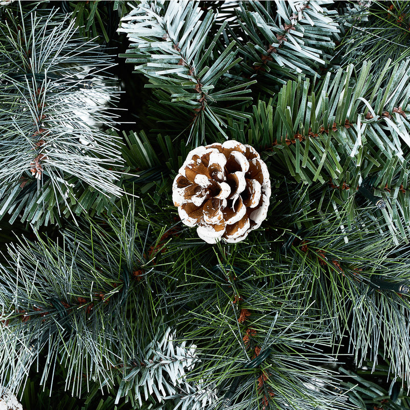 Tinseltown LED Christmas Tree 2.1M 7FT Pre-lit Light 8 Flash Modes Pine Cones