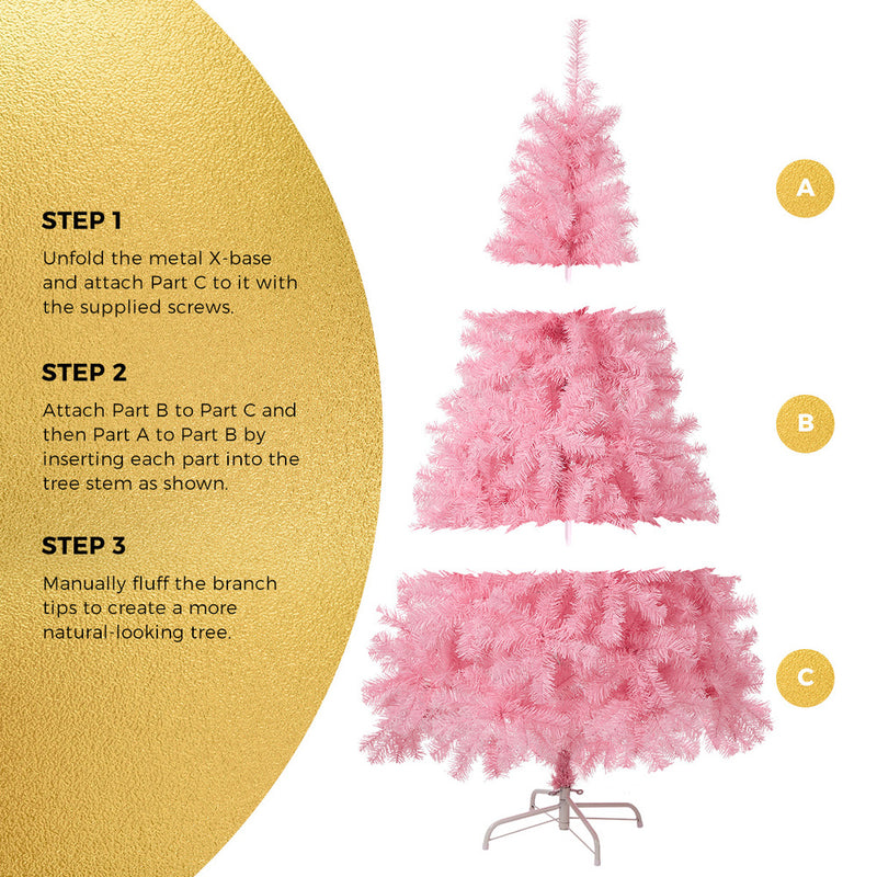 Tinseltown Pink Christmas Tree 6FT 1.8M Decoration
