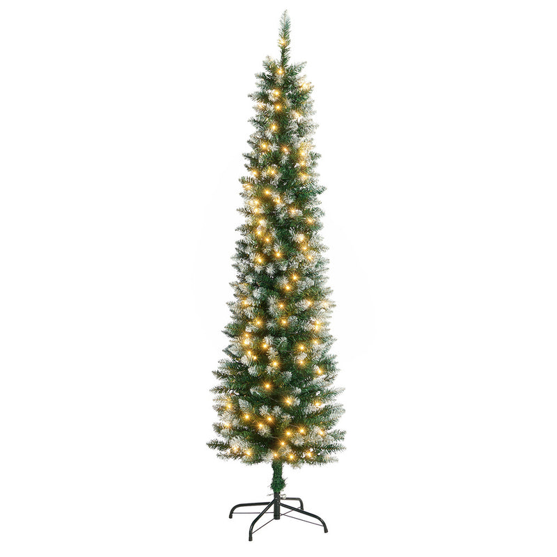 Tinseltown Slim LED Christmas Tree 6FT 1.8M Green White 300 Tips