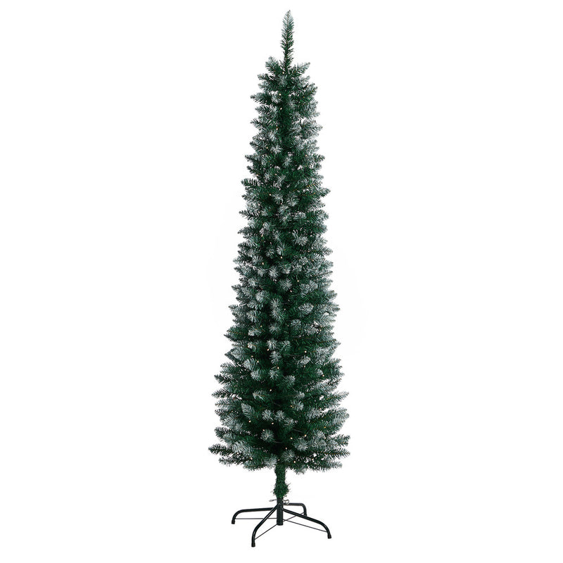 Tinseltown Slim LED Christmas Tree 6FT 1.8M Green White 300 Tips