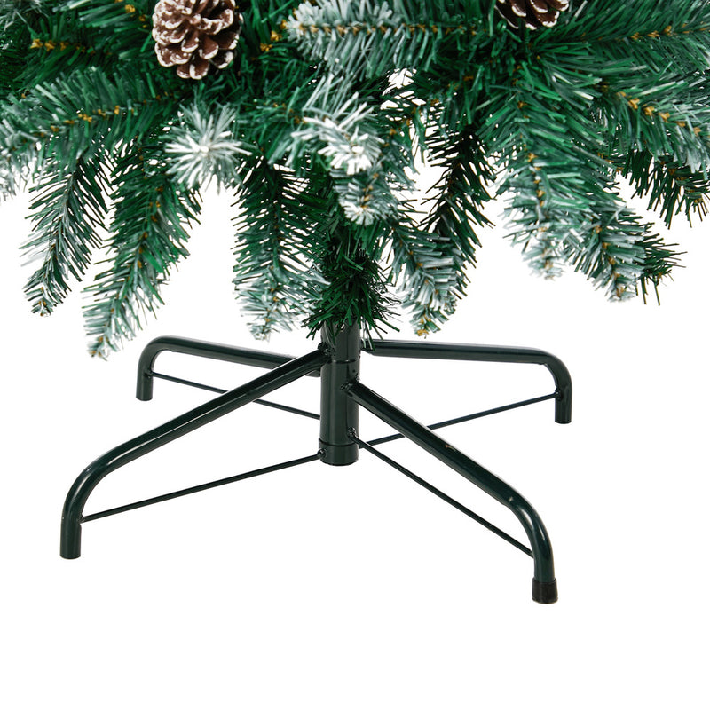 Tinseltown Slim Christmas Tree 6FT 1.8M Pine Cones Green 480 Tips