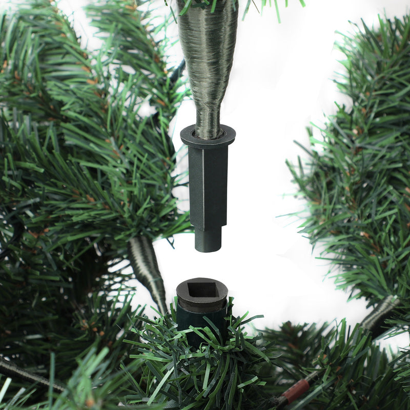 Mazam Christmas Tree 2.4M 8FT Snowy Xmas Decorations Home Decor Green 1400 tips