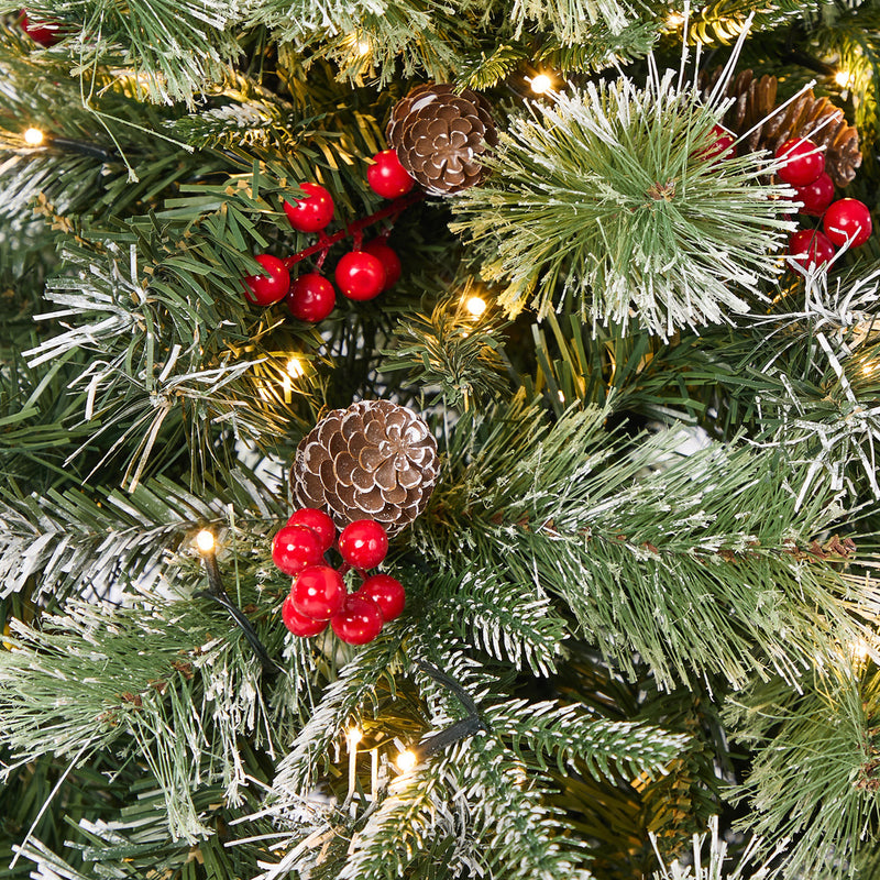 Mazam LED Christmas Tree 1.8M 6FT Green White 790 Tips