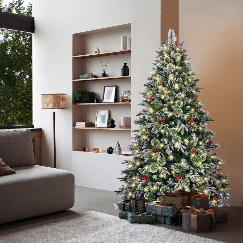 Mazam LED Christmas Tree 1.8M 6FT Green White 790 Tips