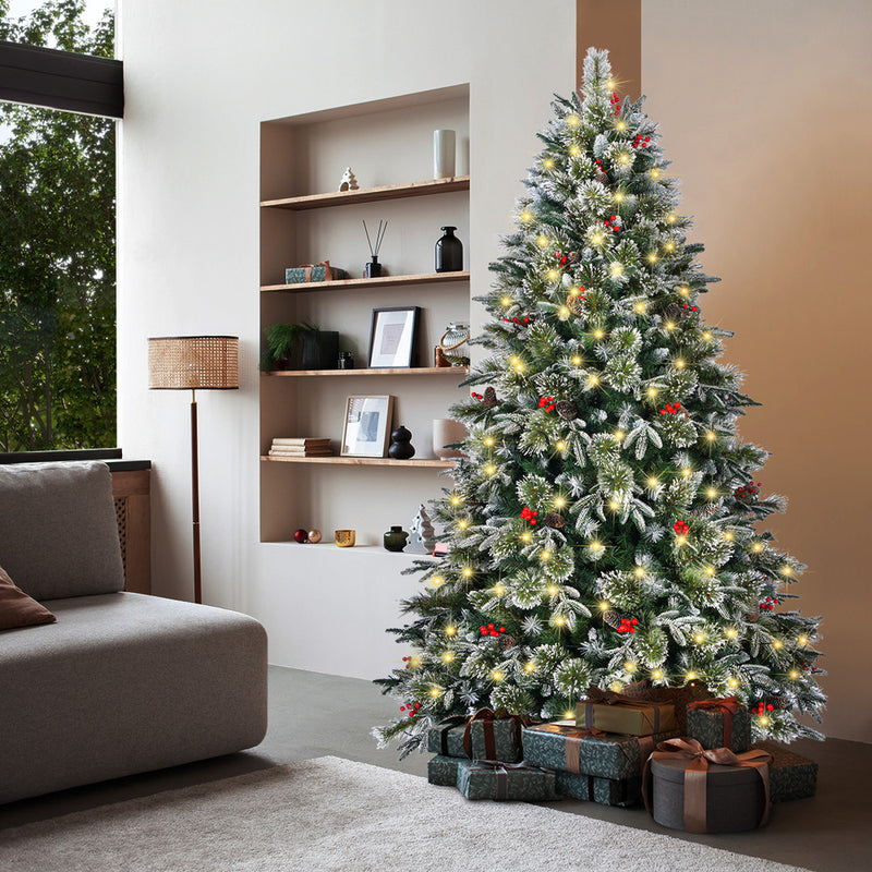 Mazam LED Christmas Tree 2.1M 7FT Green White 1210 Tips