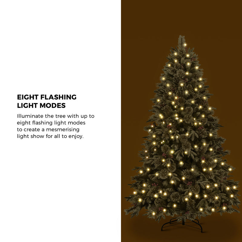 Mazam LED Christmas Tree 2.1M 7FT Green White 1210 Tips