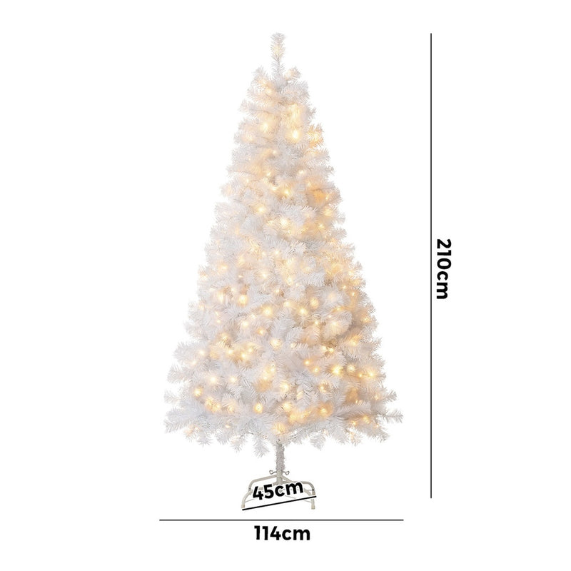 Tinseltown LED Christmas Tree 2.1M 7FT White 950 Tips
