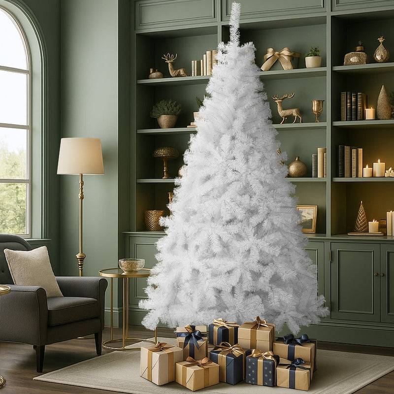 Tinseltown White Christmas Tree 2.4M 8FT 1225Tips