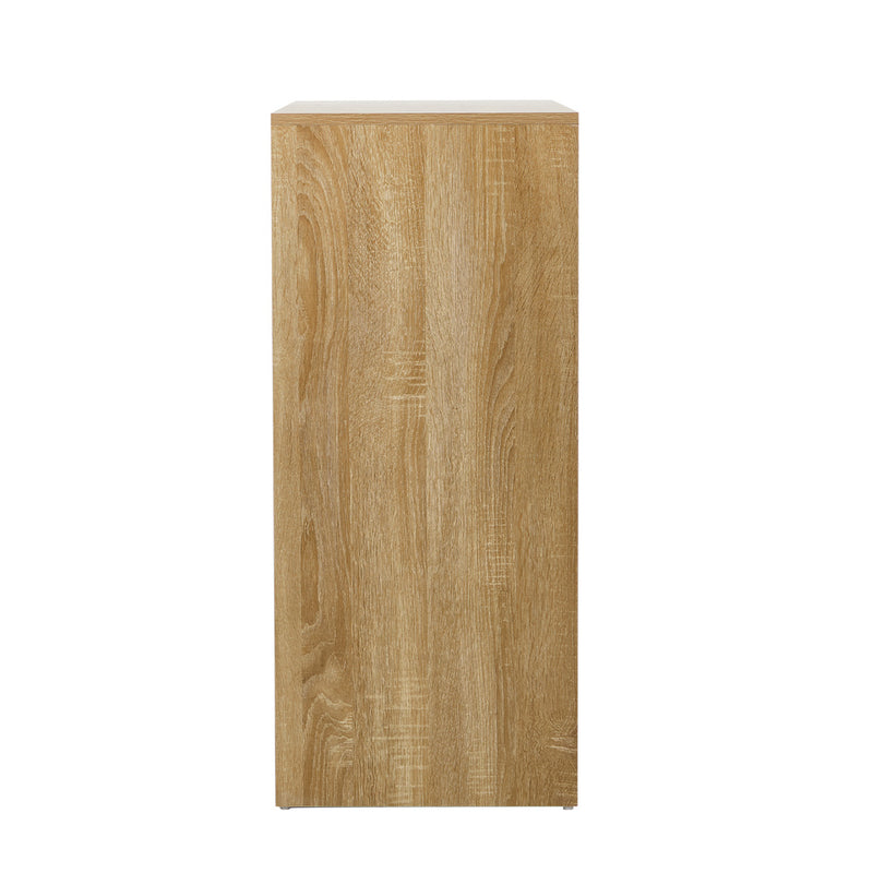 Oikiture 8 Chest of Drawers Tallboy Cabinet Bedroom Storage Natural
