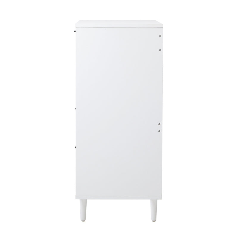 Oikiture 5 Chest of Drawers Dresser Tallboy White