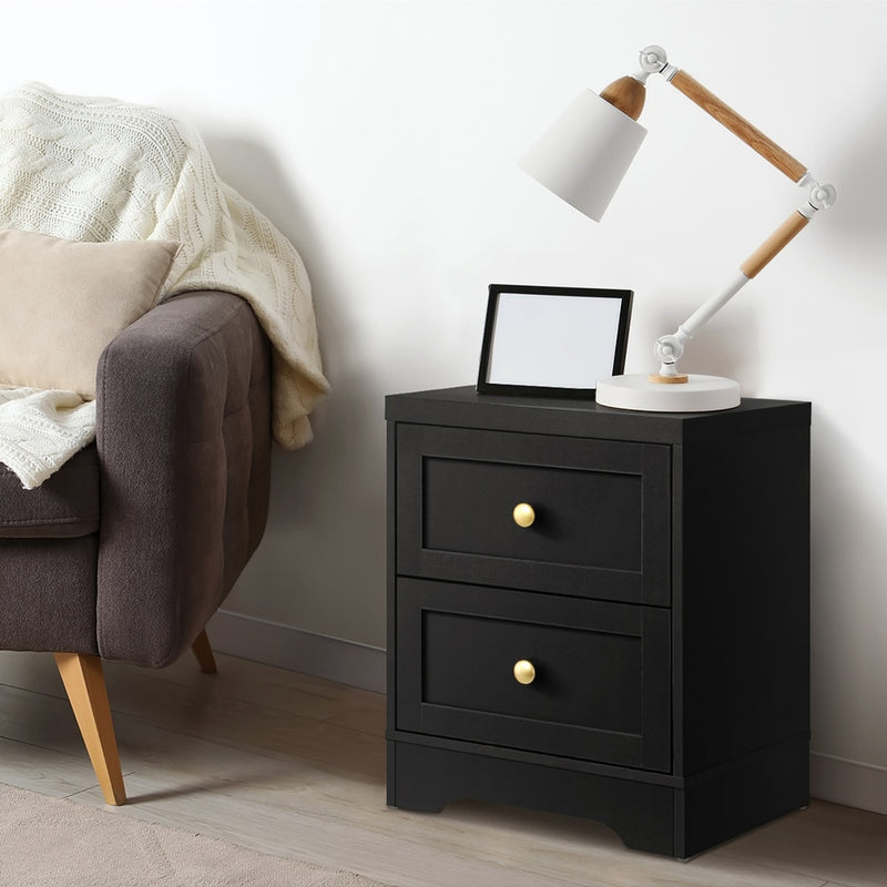 Oikiture 6 Chest of Drawers and 2 Bedside Tables Hamptons Furniture Set