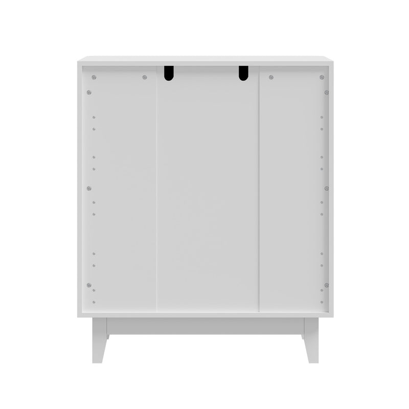 Oikiture 5 Chest of Drawers Dressers Tallboy Stripe White