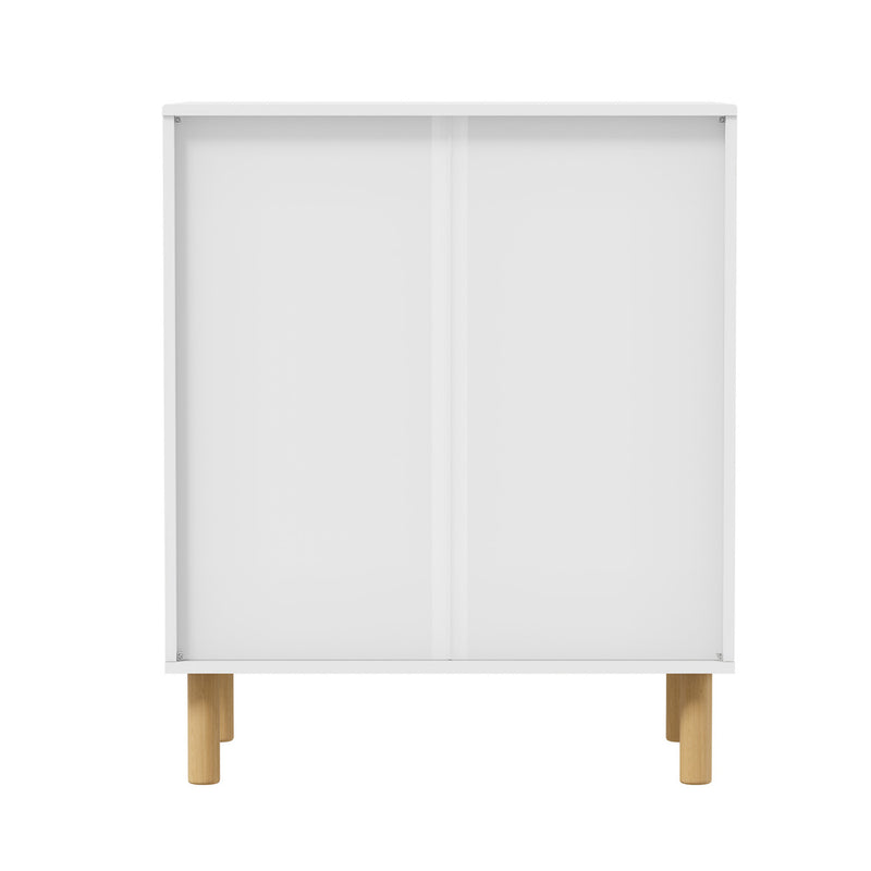 Oikiture 3 Chest Of Drawers Handle-free Kids Bedroom Storage White