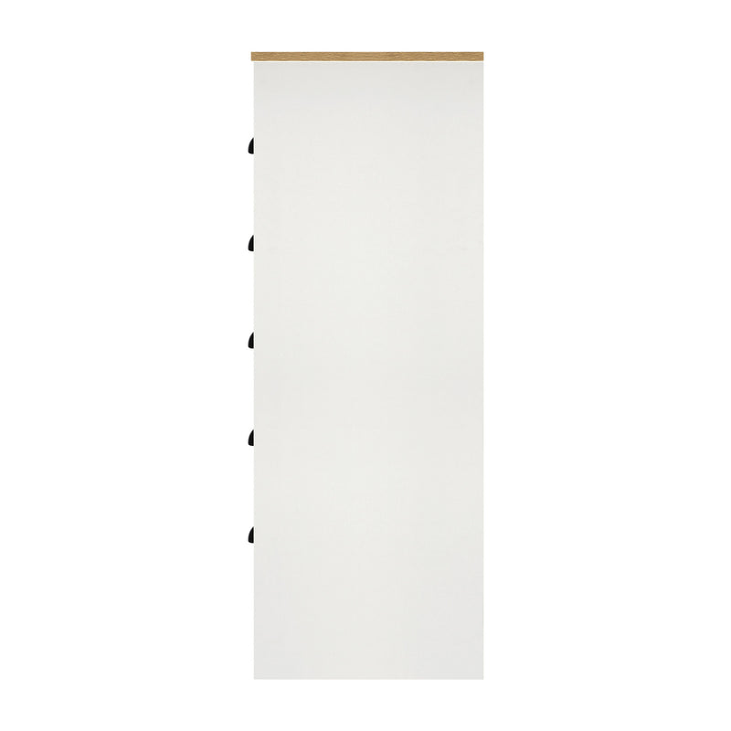 Oikiture Tallboy Chest of Drawer with 6 Drawers White